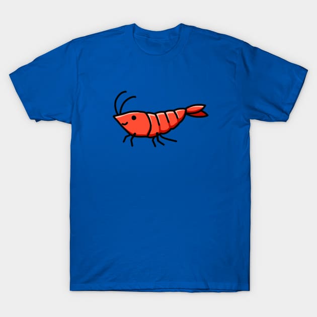 Cherry Shrimp T-Shirt by littlemandyart
